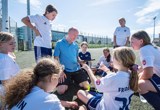 Træner forklarer, rundkreds Træner forklarer, rundkreds